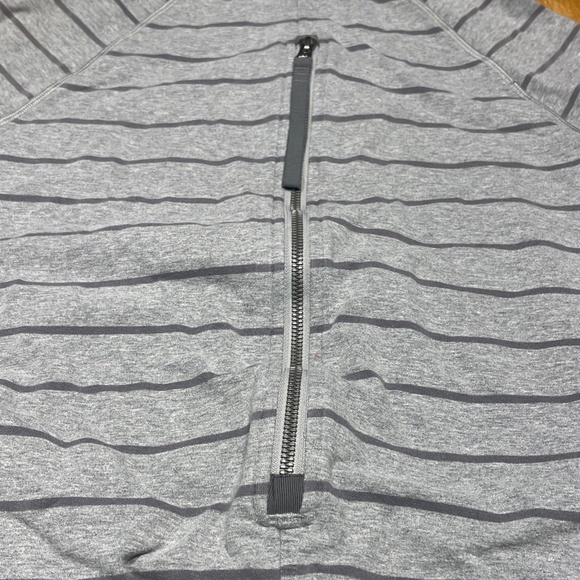 Lululemon Gray Stripe Rollin With My Omies Hoodie Sweatshirt Size XL - Picture 12 of 15
